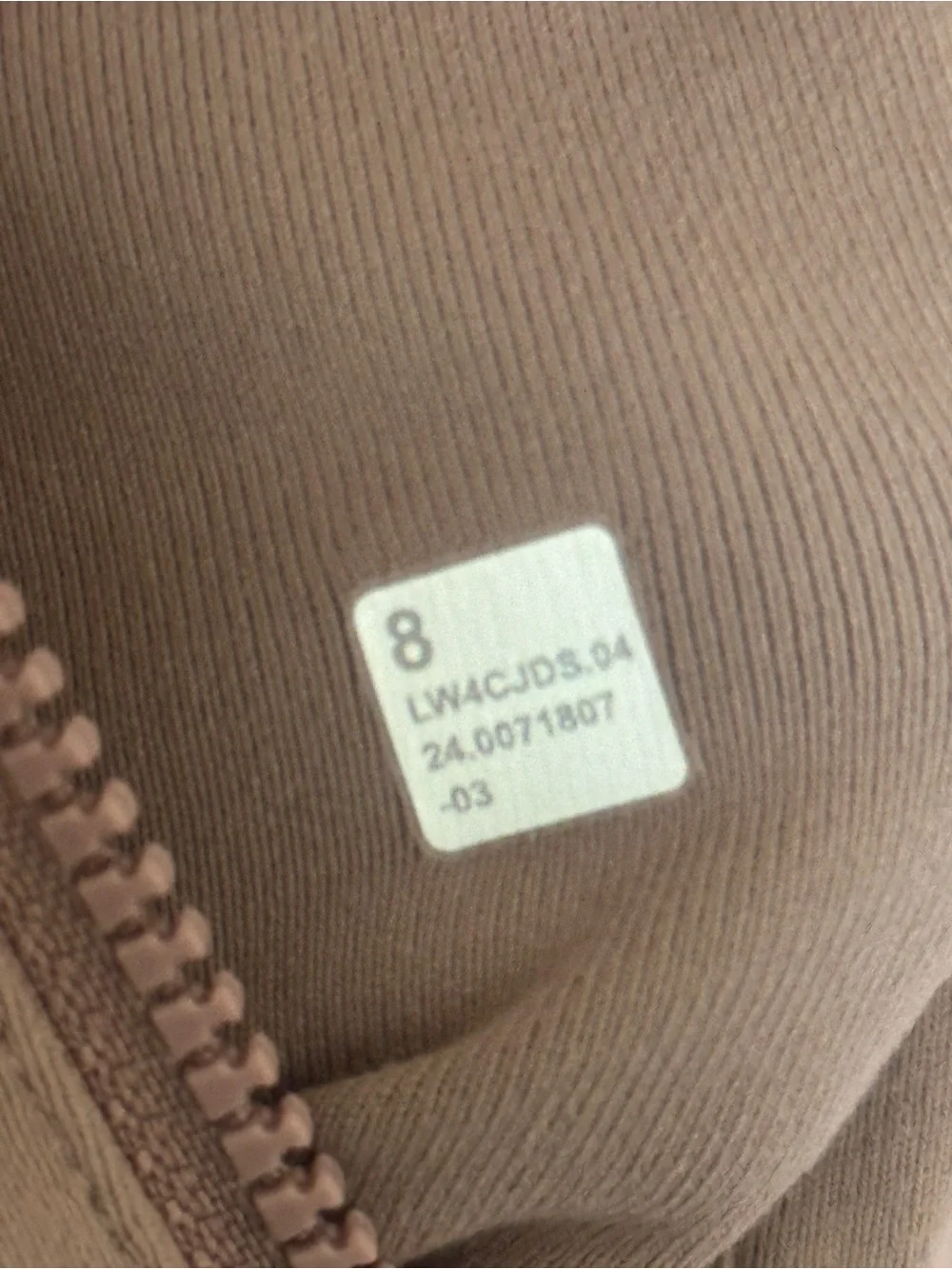 Women’s Lululemon Define Jacket Luon Sparkle Twilight Rose Rose Gold Size 8